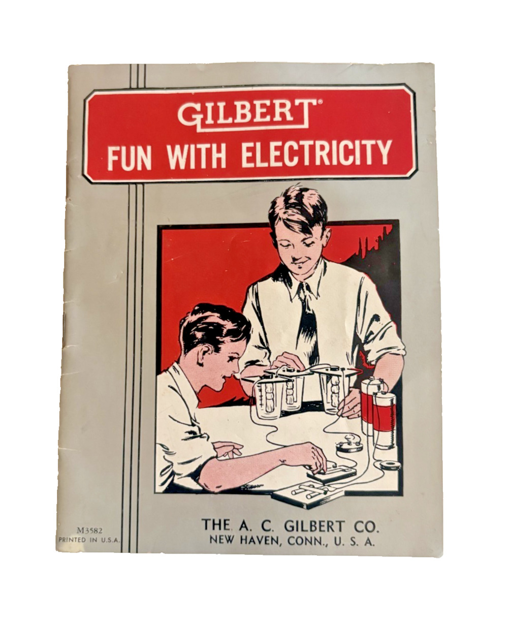 Vintage 1956 Gilbert Fun With Electricity and Magnetism Manual of Instructions